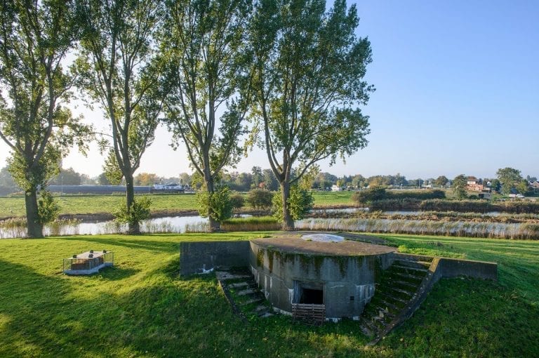 Bunker for turret artillery at Fort at Aalsmeer