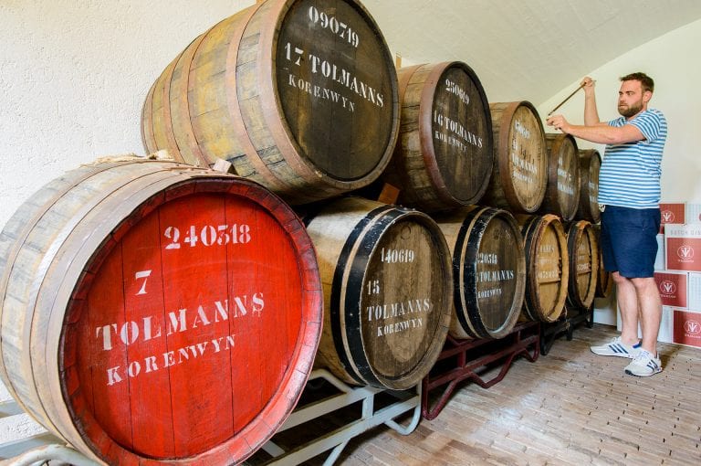 Tolmanns gin barrels at Fort bij Vijfhuizen