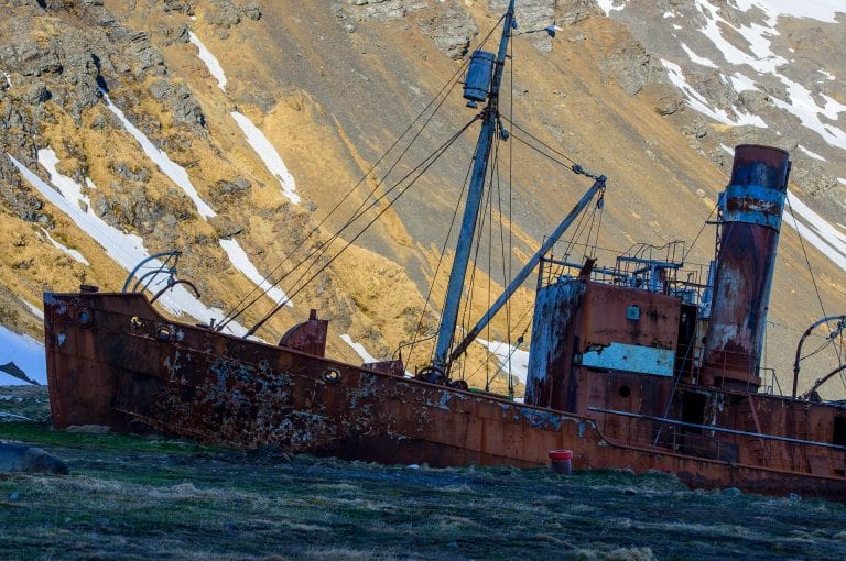 Whaling ship in Grytviken South Georgia