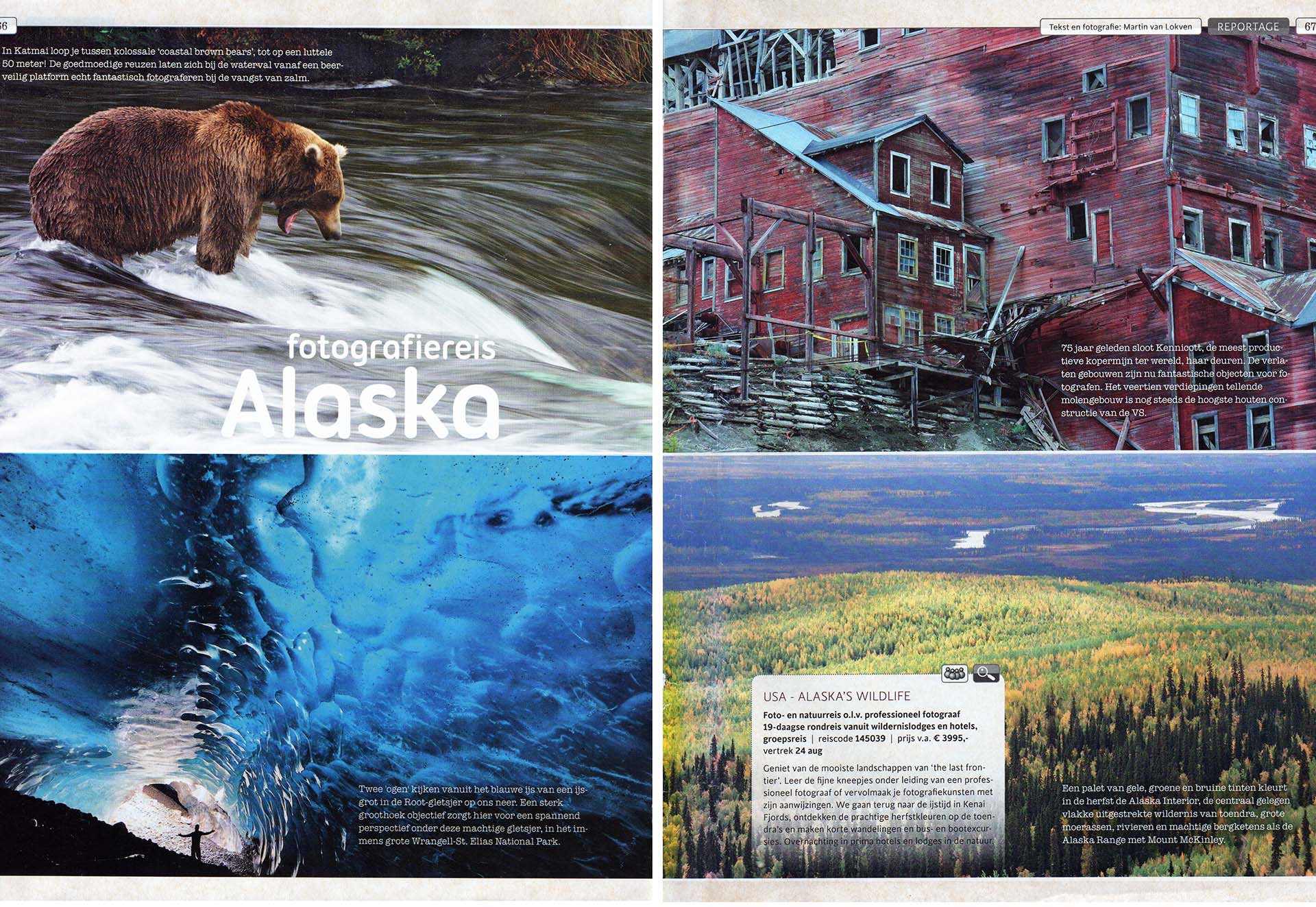 Aankondiging van een fotografiereis naar Alaska met SNP Natuurreizen.