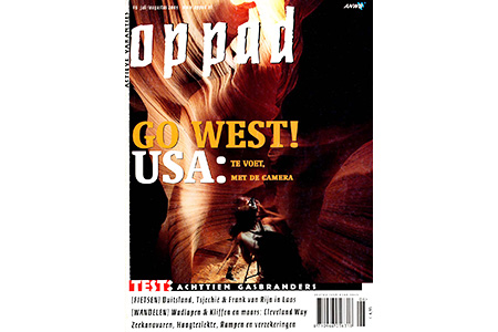 Antelope Canyon op de cover van ANWB Op Pad magazine.