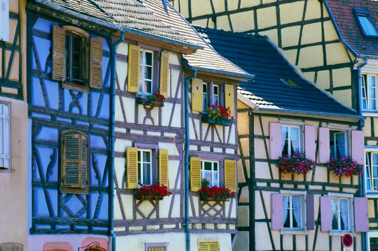 Colorful half-timbered houses