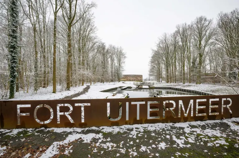 Fort Uitermeer with snow