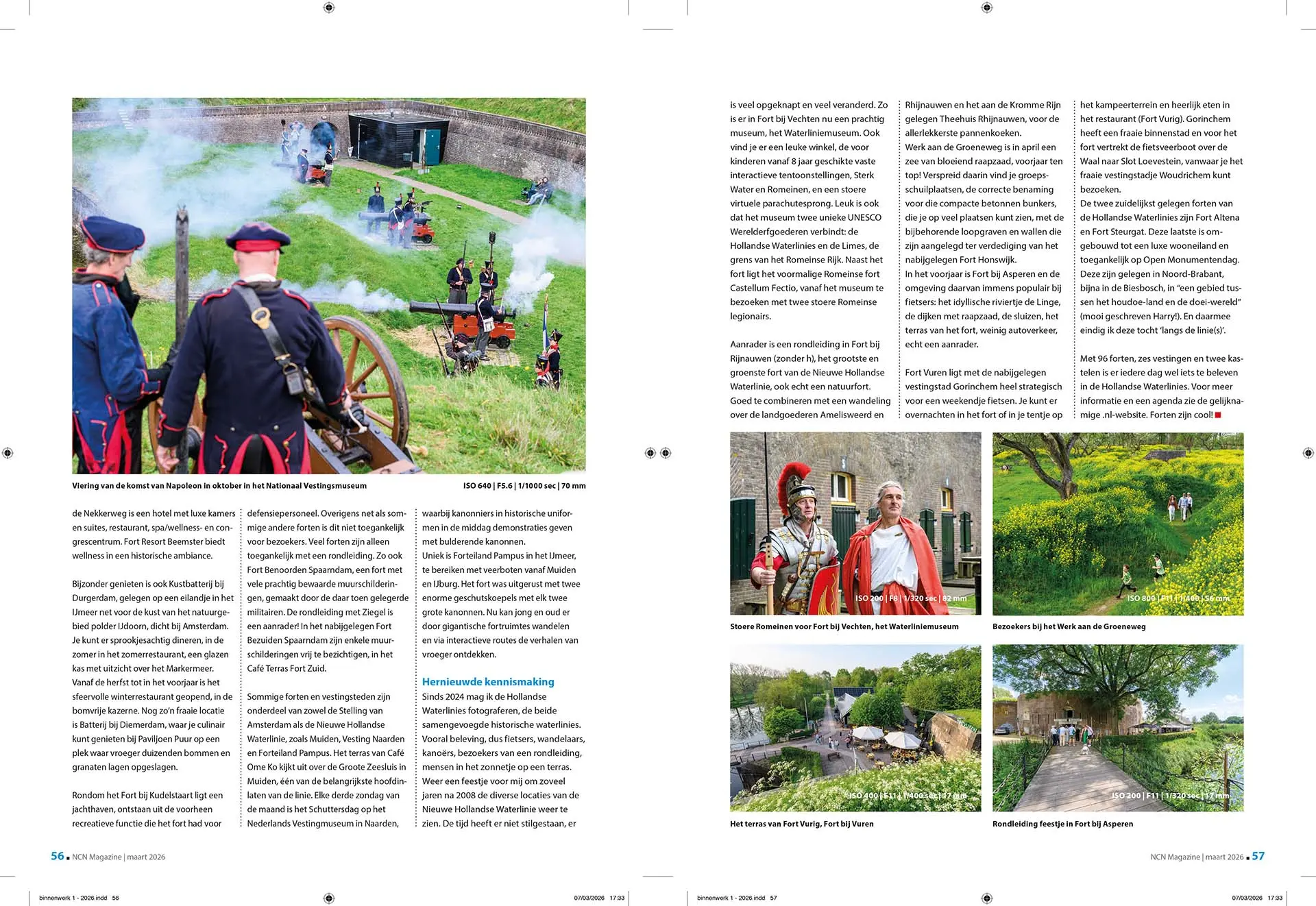 Publicatie 'fotografie langs de linie' in NCN magazine, ledenmagazine van de Nikon Club Nederland. Tekst en fotografie van Martin van Lokven.