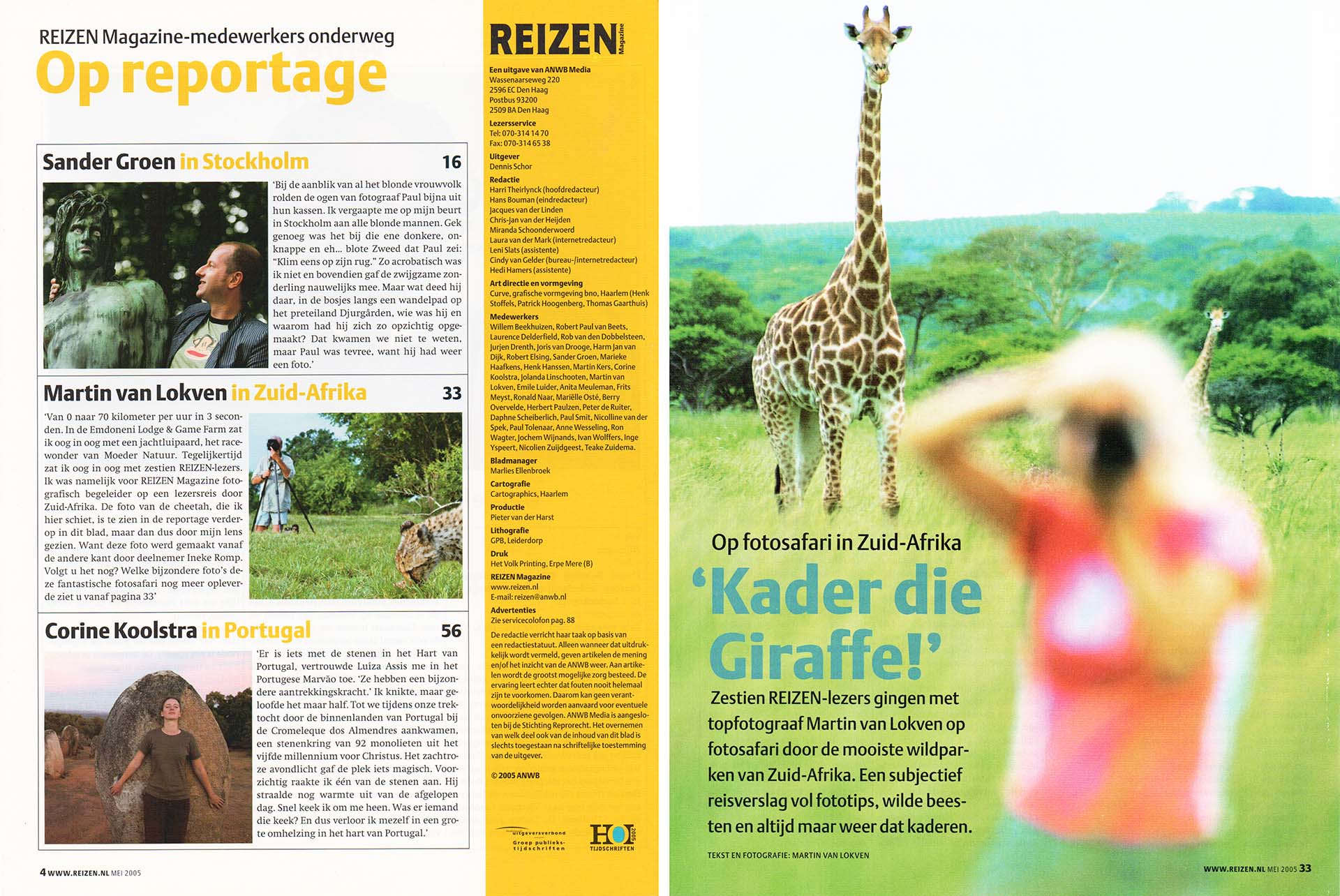 Verslag van een foto safari naar Zuid-Afrika met fotograaf Martin van Lokven, een lezersreis van ANWB Reizen Magazine.