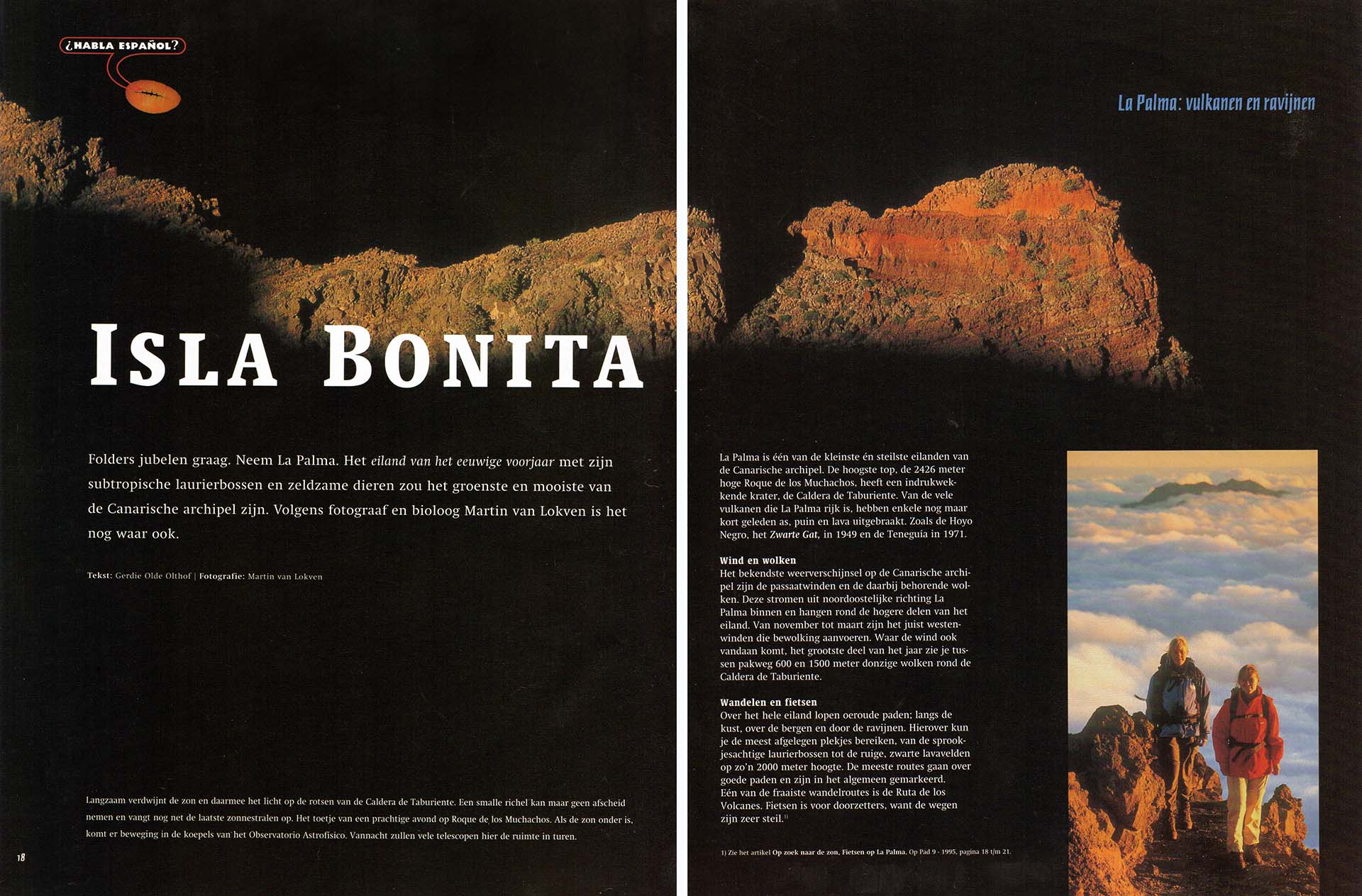 Publicatie over Gomera, Isla Bonita, Canarische eilanden.