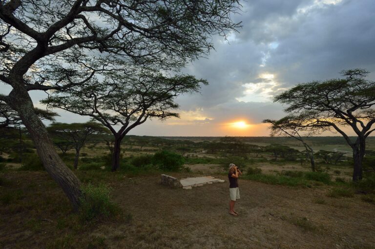 Het graf van Hugo van Lawick in Ndutu