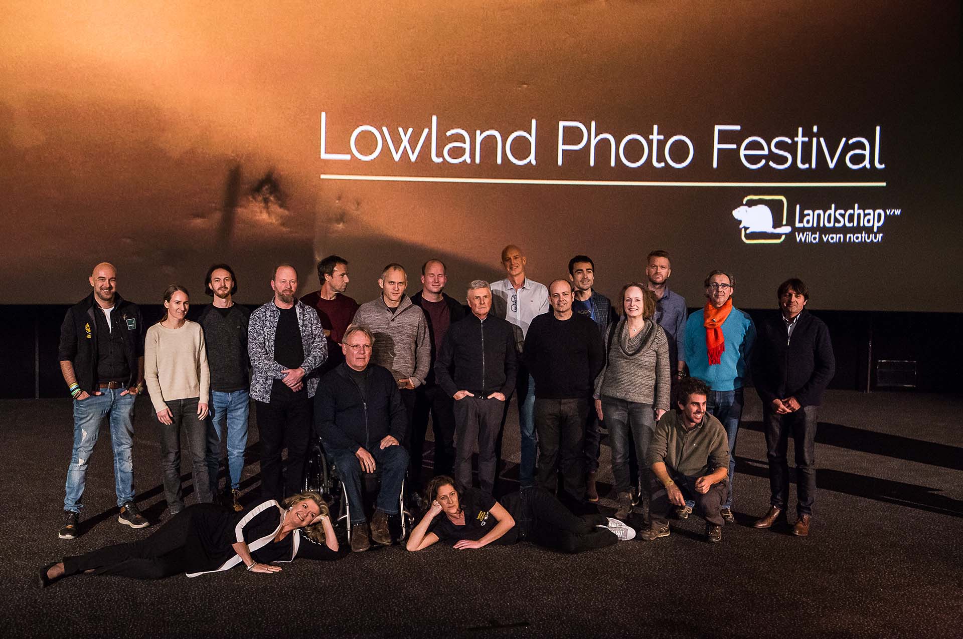 Groepsfoto van alle sprekers op het Lowland Photo Festival 2019.
