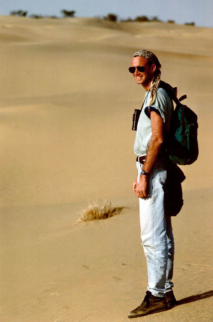 Martin van Lokven in India, 1992.