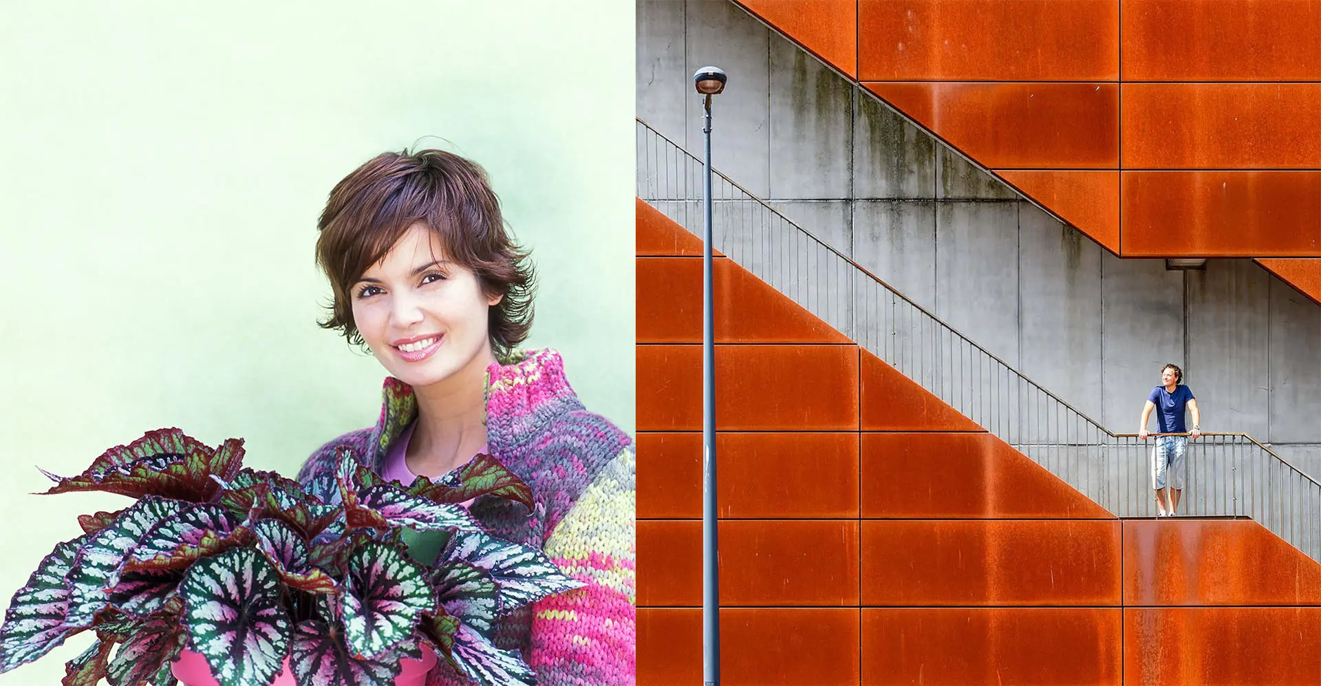 Foto van model en architectuur.