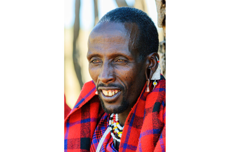 Portrait of a Masaï man