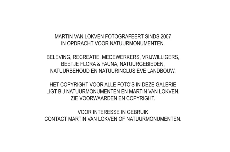 Kennisgeving copyright Natuurmonumenten / Martin van Lokven.
