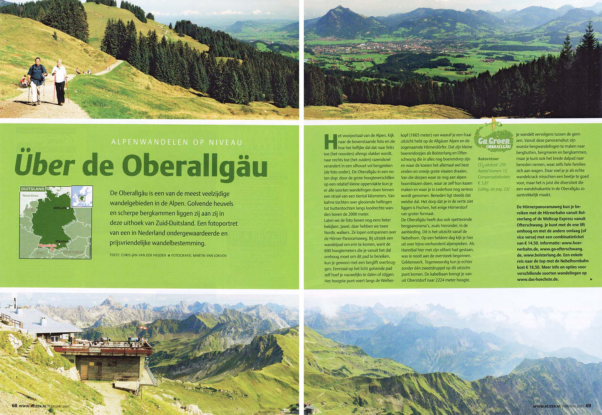 Publicatie over wandelen in de Oberallgäu.