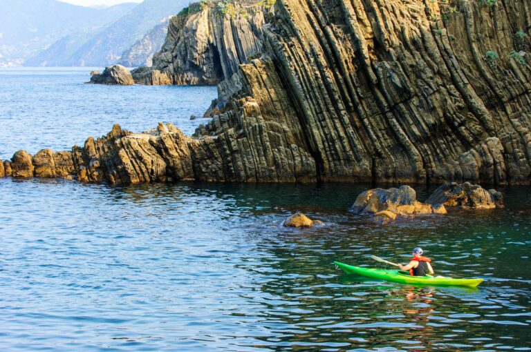 Canoe at the coast of Riomaggiore.