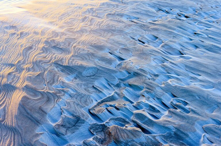 Sand patterns on a beach